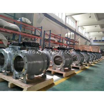 Cast Steel Trunnion Mount Ball Valve